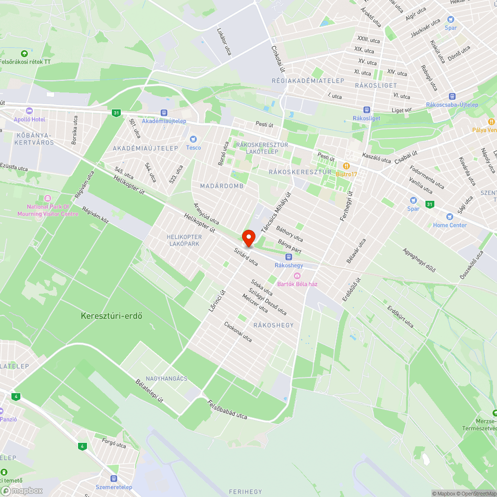 Utasváró elhelyezése a buszmegállóba bejelentés helye