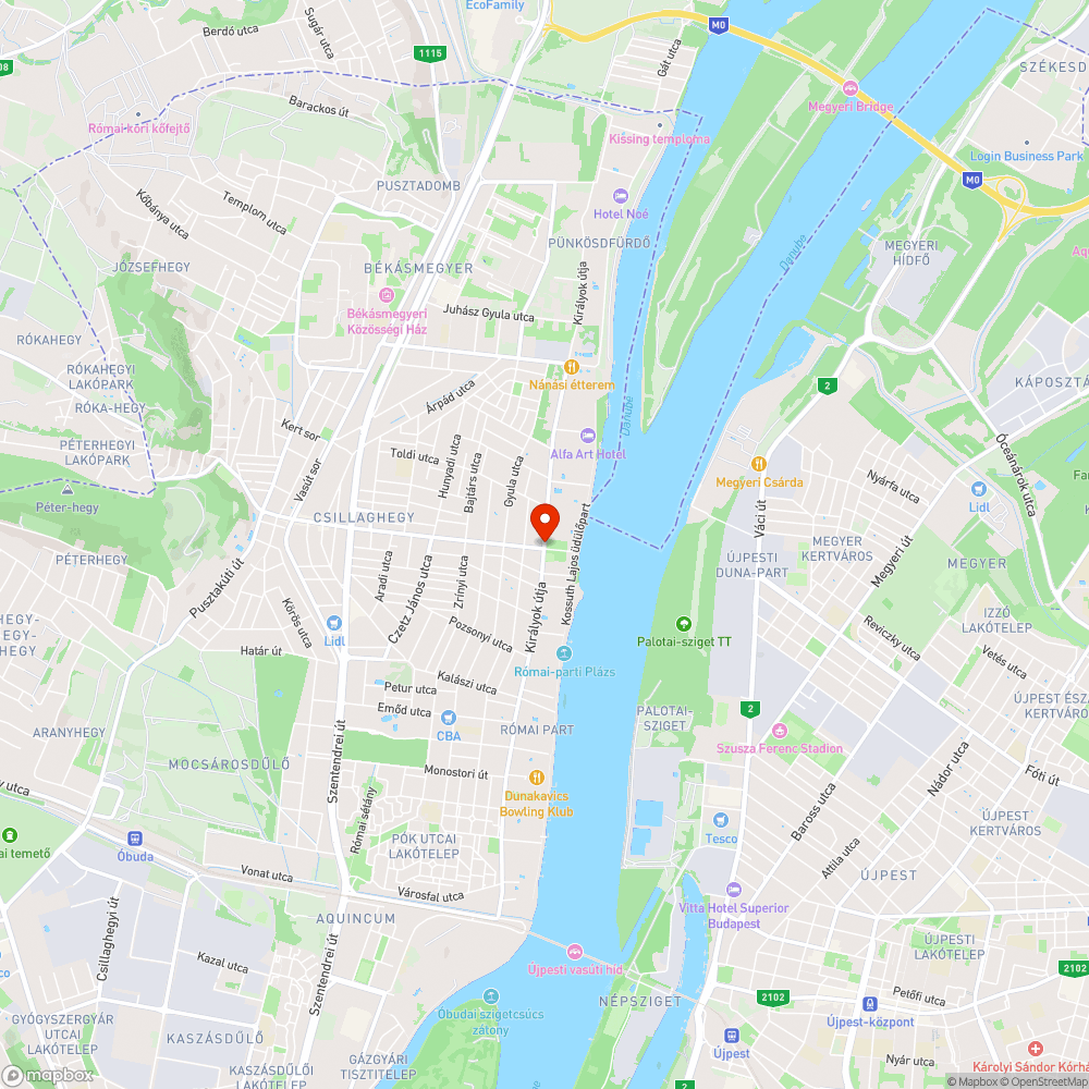 Óriás kátyúk a Királyok útján bejelentés helye