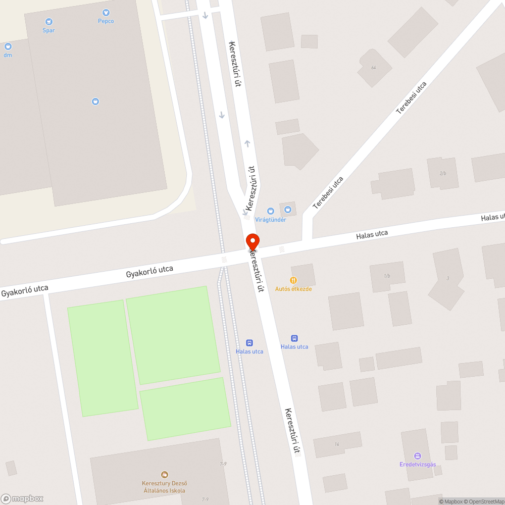 Lekopott zebra bejelentés helye