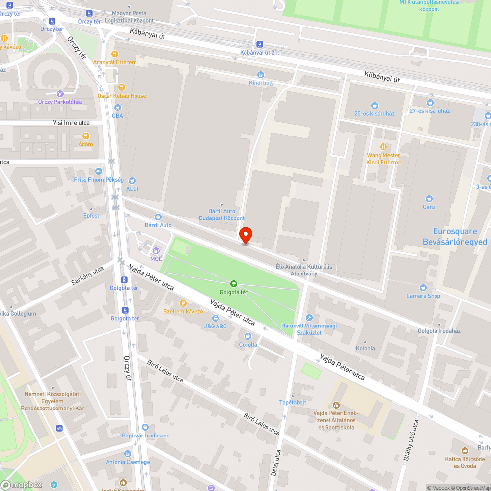 Szemetes terület bejelentés helye