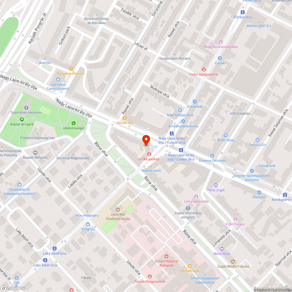 Sérült járdasziget bejelentés helye