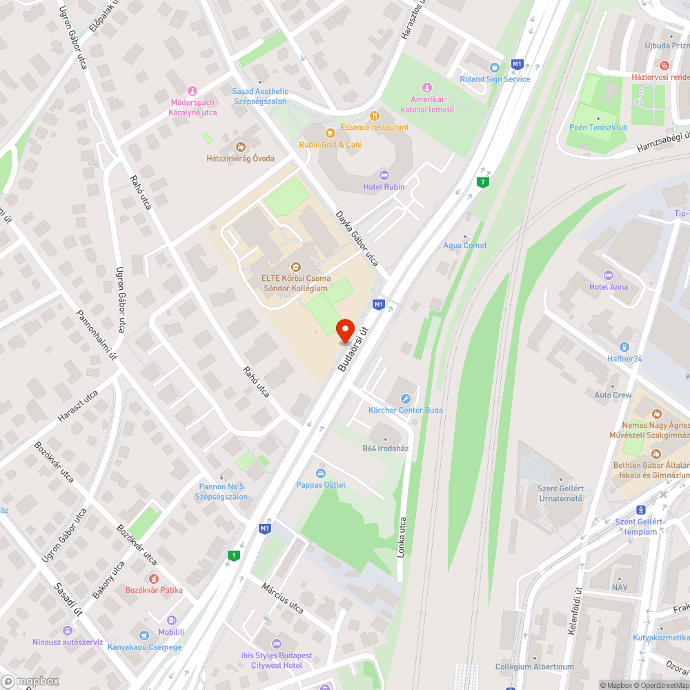 Elhagyott jármű a Budaörsi úton bejelentés helye