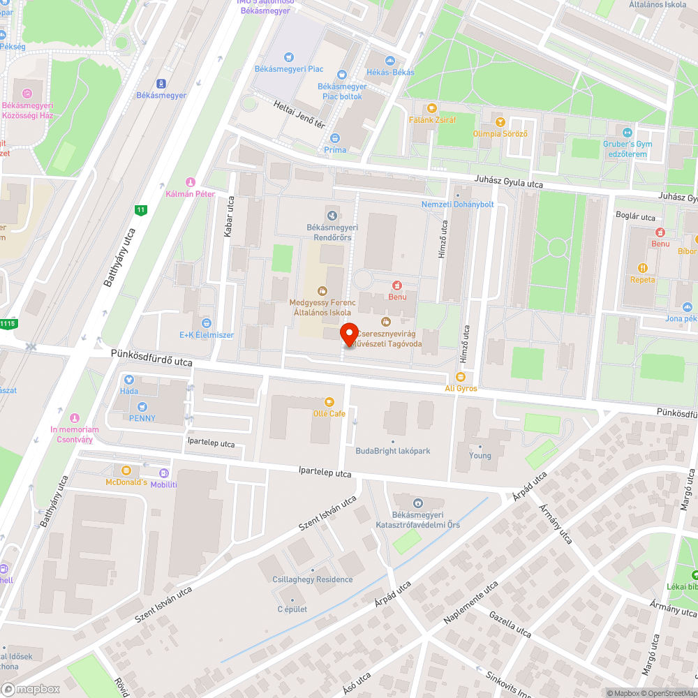 Zöldhulladék bejelentés helye