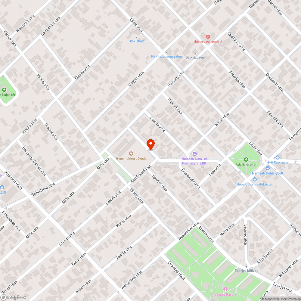 Fatuskó bejelentés helye