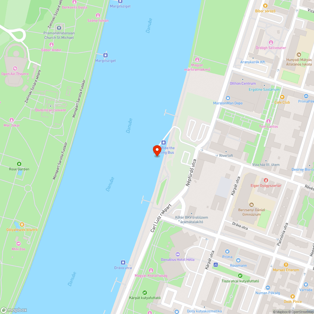 Szemétláda a Duna parton bejelentés helye