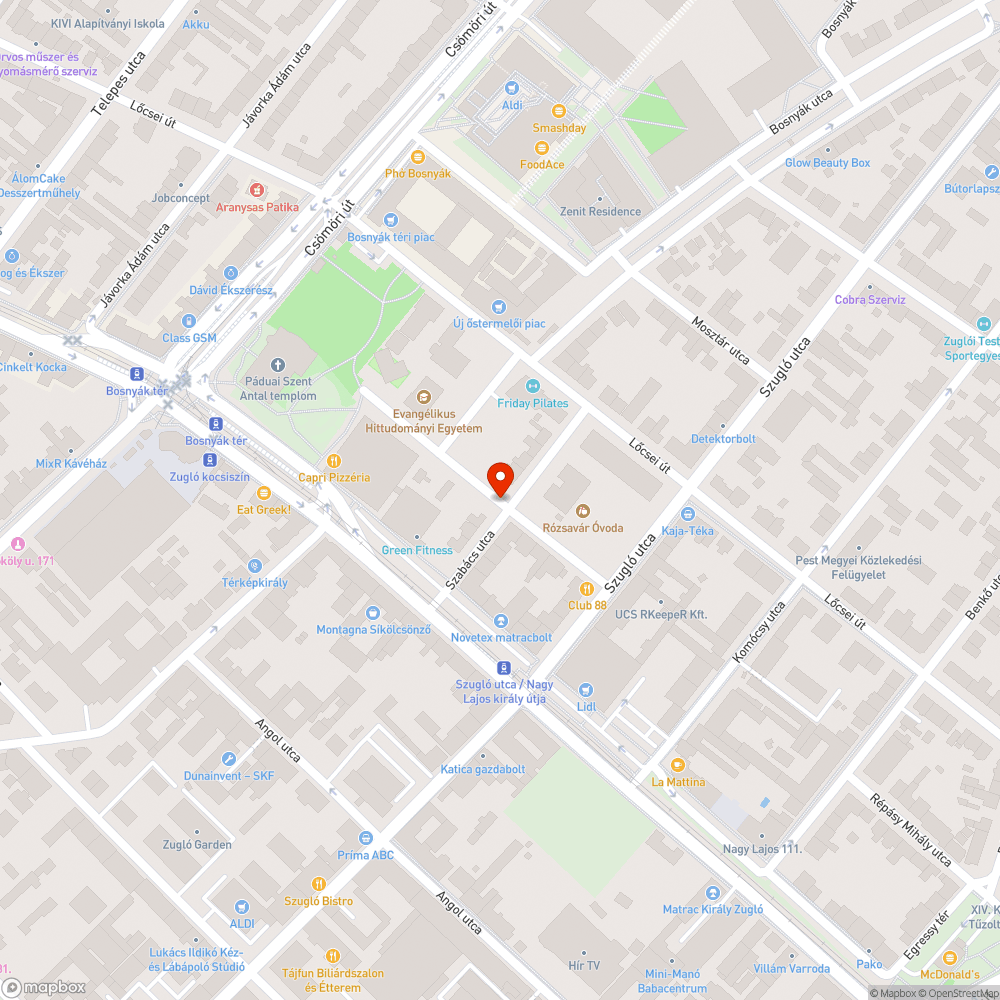 Elhanyagolt járda a Bosnyák tér közelében bejelentés helye