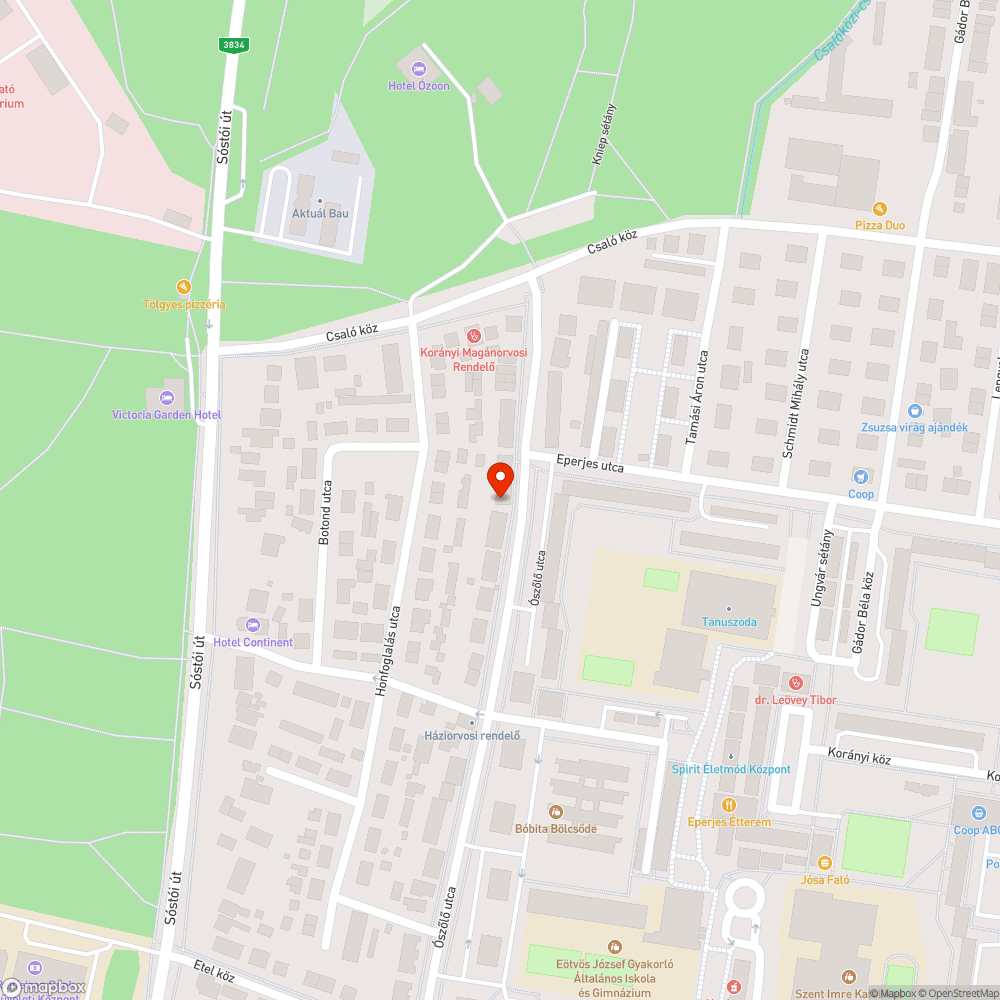 Közúton több mély kátyú bejelentés helye