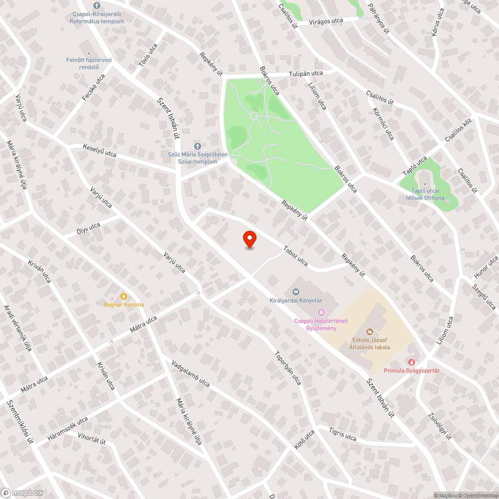 Fejlesztési javaslat - jégpálya bejelentés helye