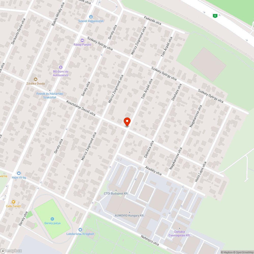 Eldugult csapadékgyűjtő bejelentés helye