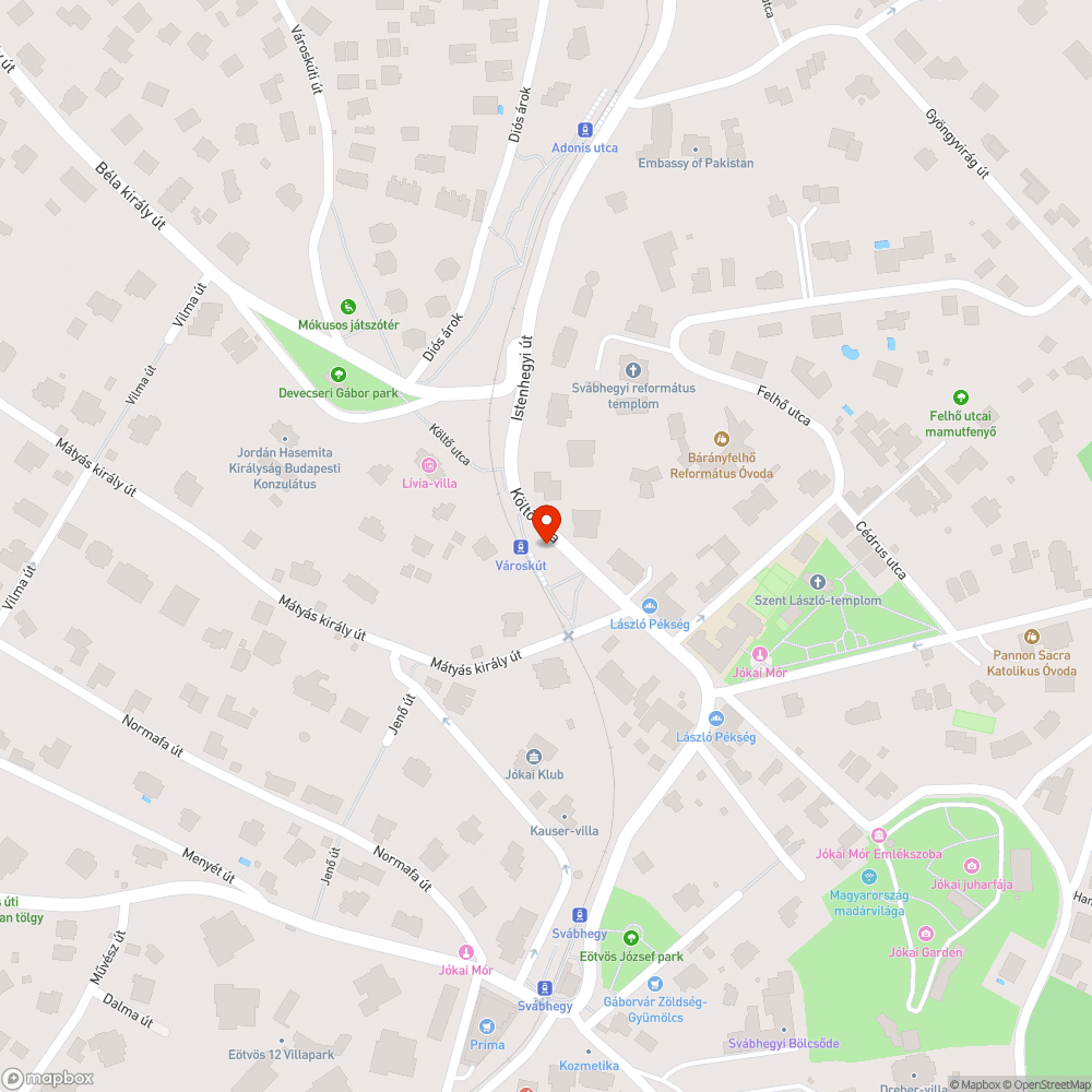 Kidőlt fák, rendezetlen utcakép bejelentés helye