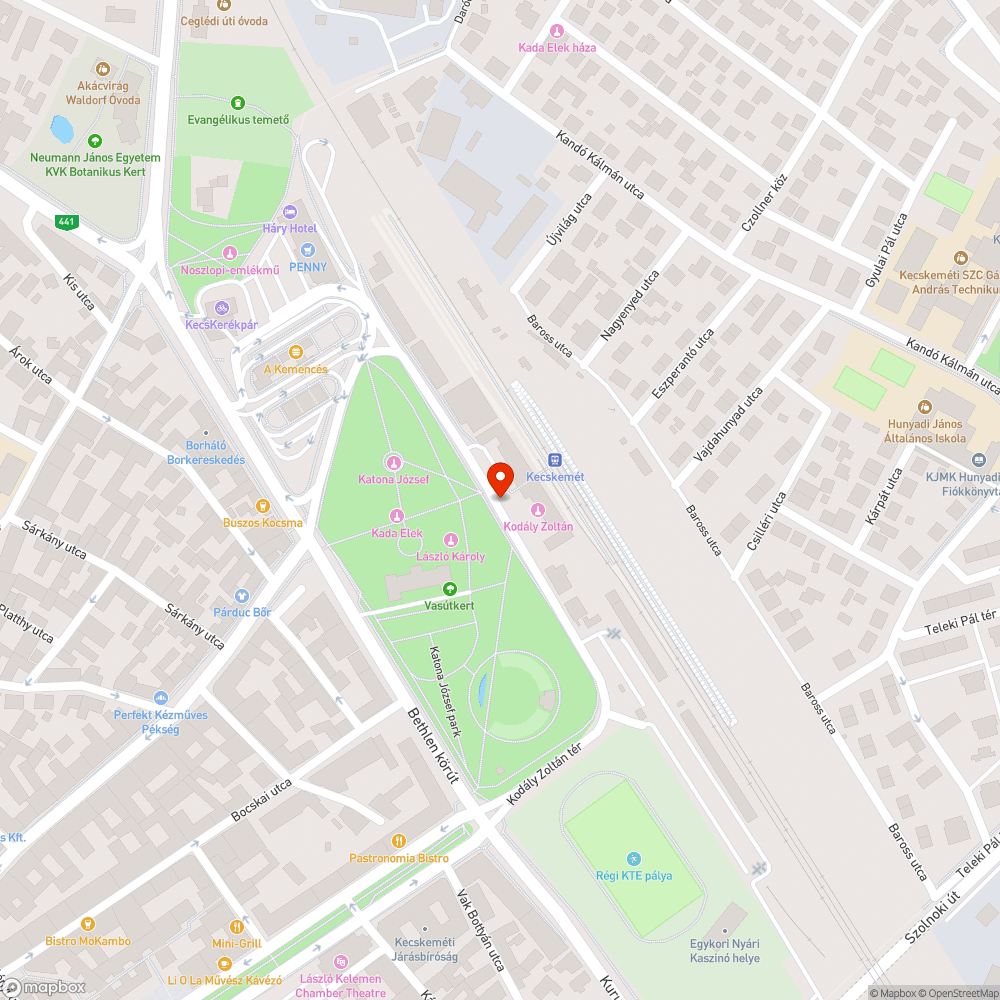 Eldugult víznyelő a Kodály Zoltán téren bejelentés helye