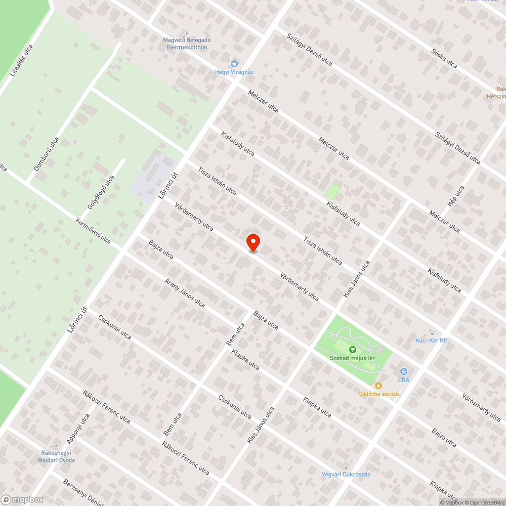 Kátyús út bejelentés helye