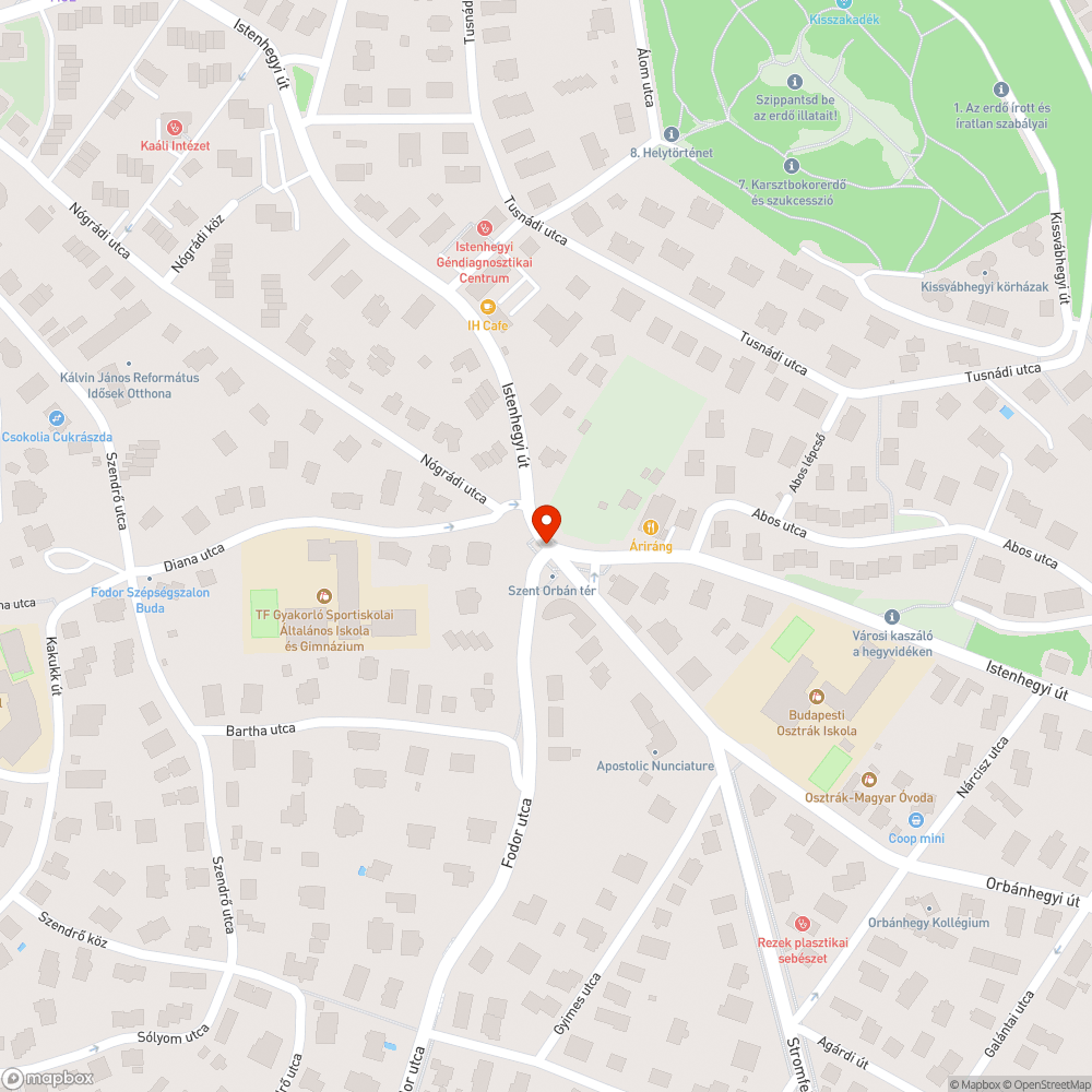 Fedél bejelentés helye