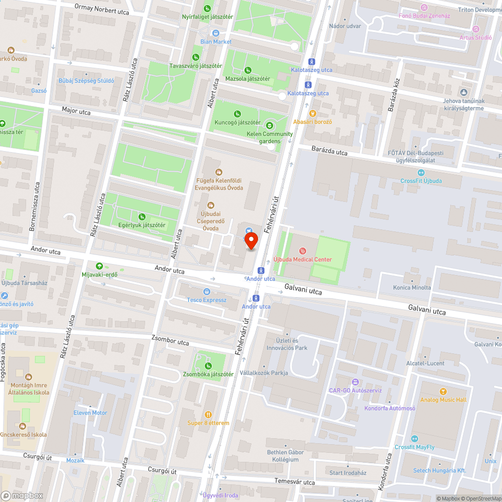 Andor kicsi kukái bejelentés helye