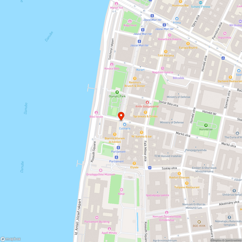 Markó utca elfodult tábla bejelentés helye