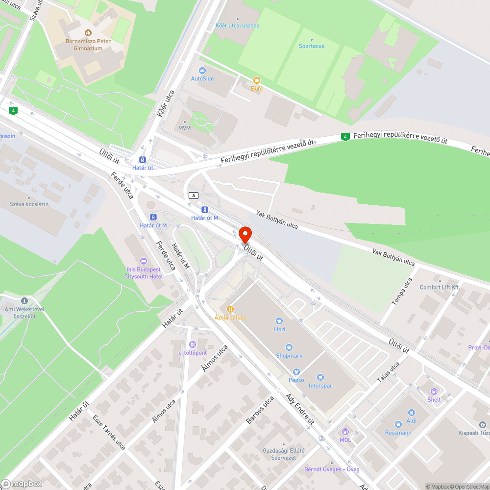 Tisztítás (üvegszilánkok) bejelentés helye