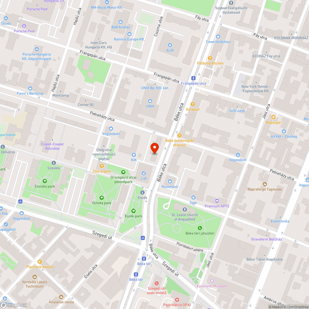 Állandó járdán, zöldterületen parkolás bejelentés helye