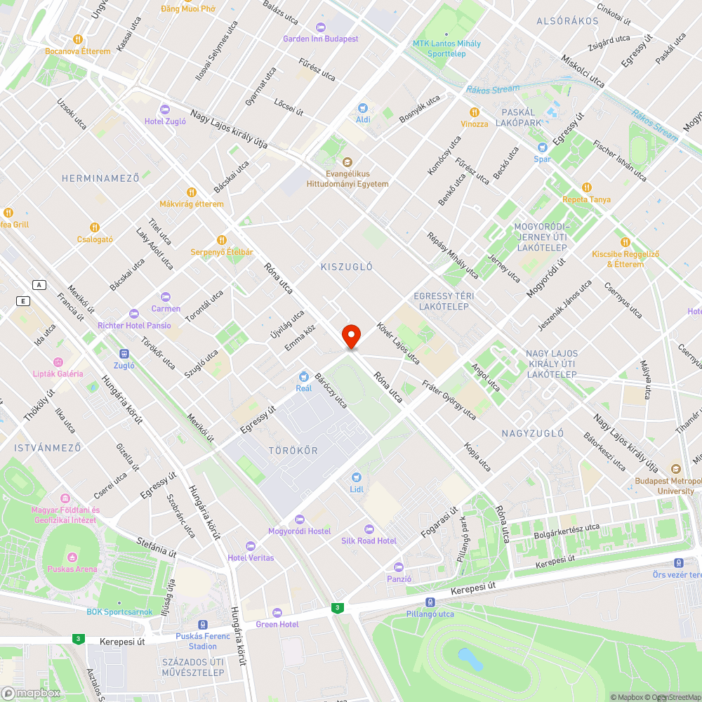 Zöldterületen felejtett beton alapzat bejelentés helye