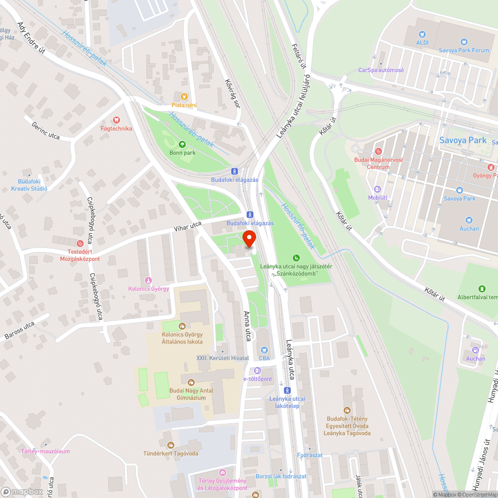 Szemét a fán bejelentés helye