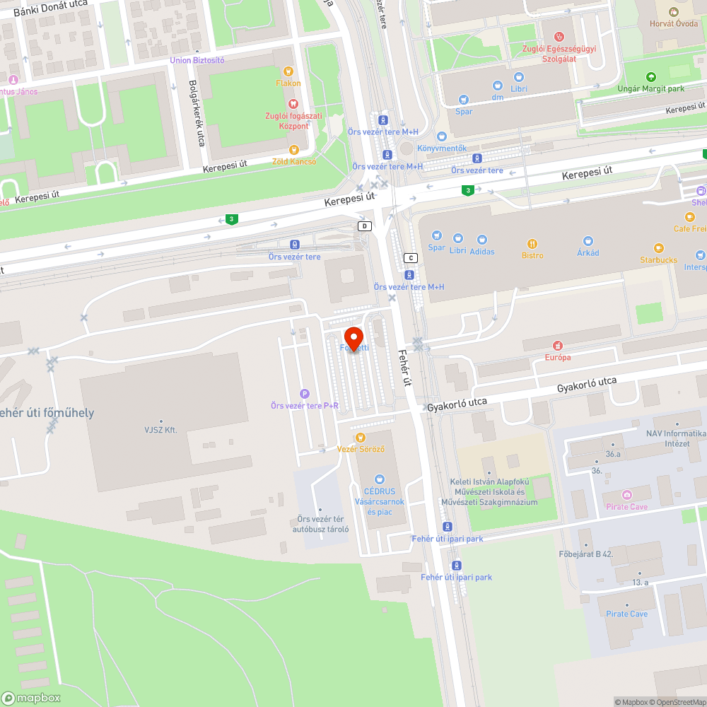 Használaton kívüli utasvárók bejelentés helye