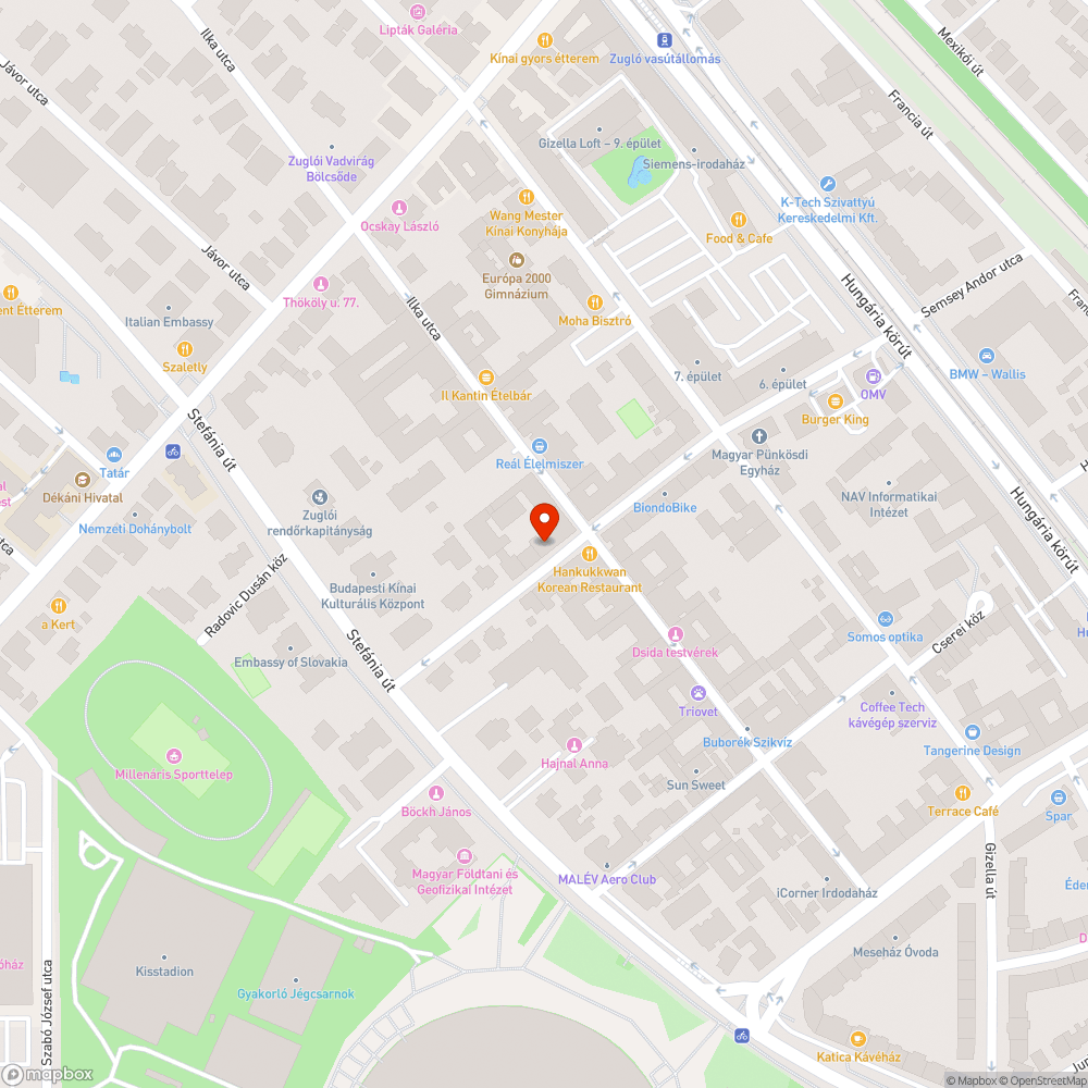 Csattogó csatornafedlap bejelentés helye