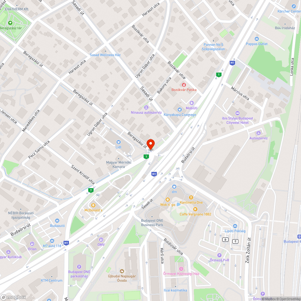 Balesetveszély a kerékpársávra kihelyezett hulladék miatt bejelentés helye