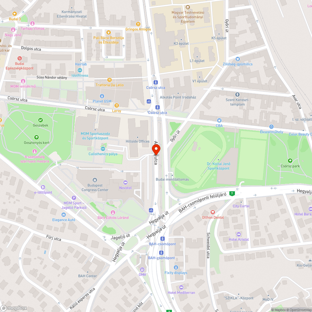 Keretbe süllyedt fedlap 2. bejelentés helye