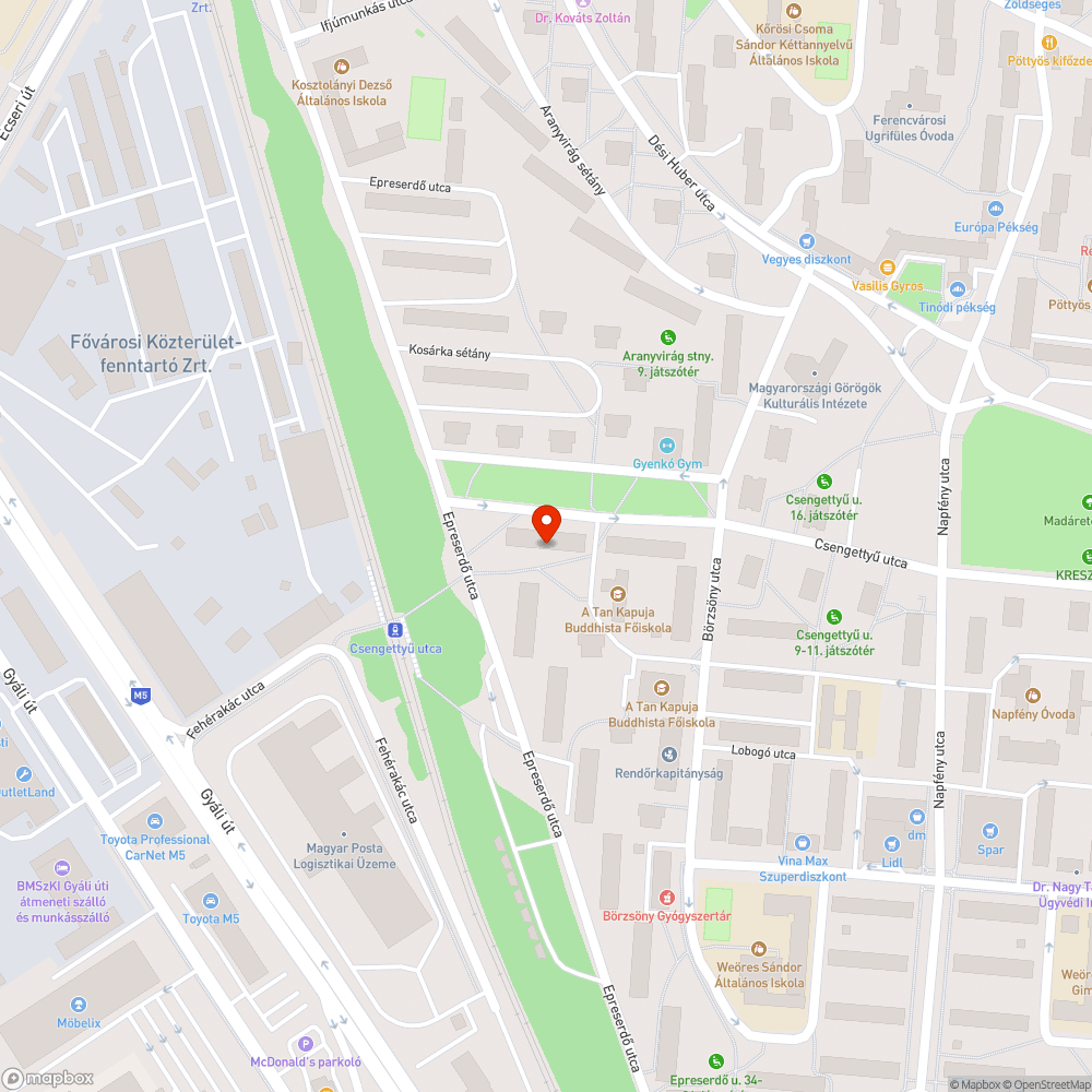 Üzemképtelen autó bejelentés helye