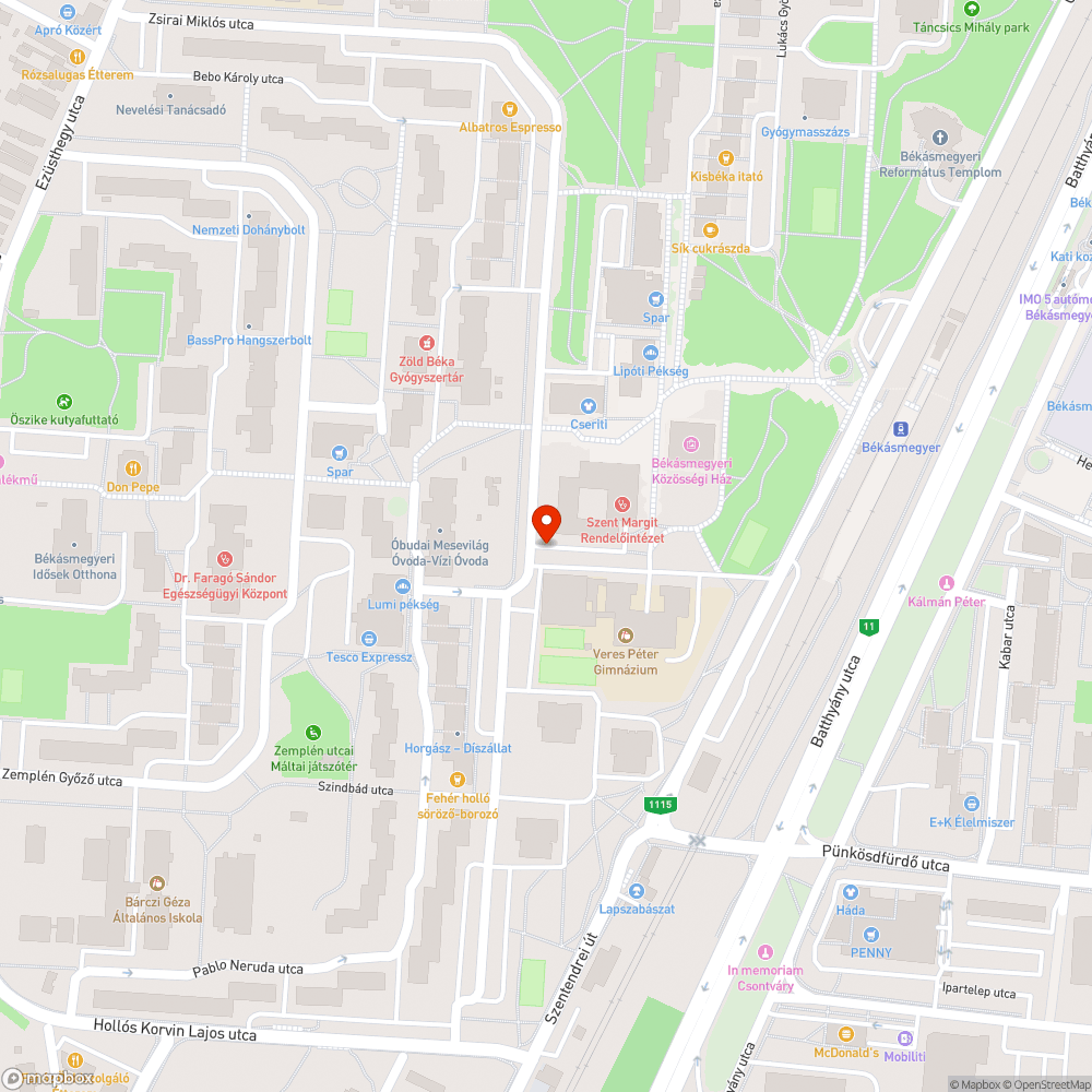 Zöldön parkolás bejelentés helye