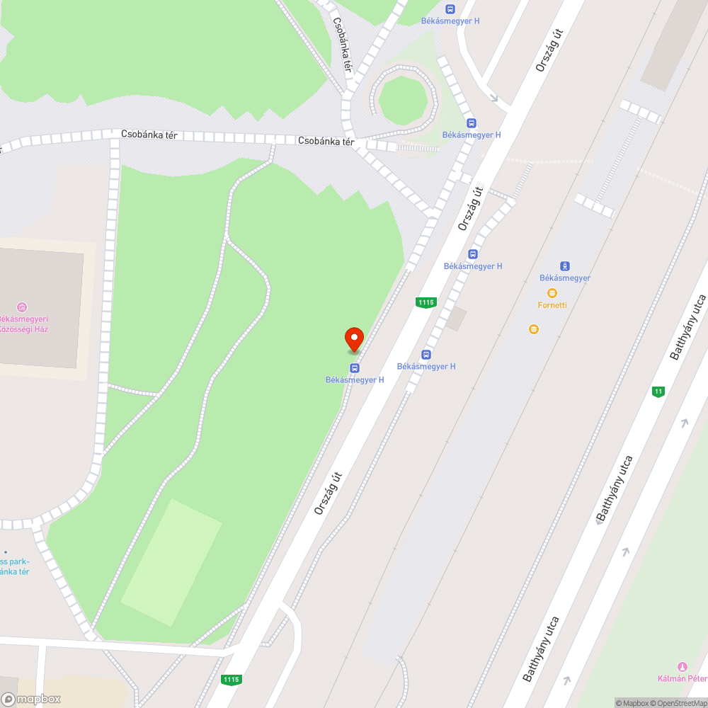 Esőbeálló hiánya bejelentés helye