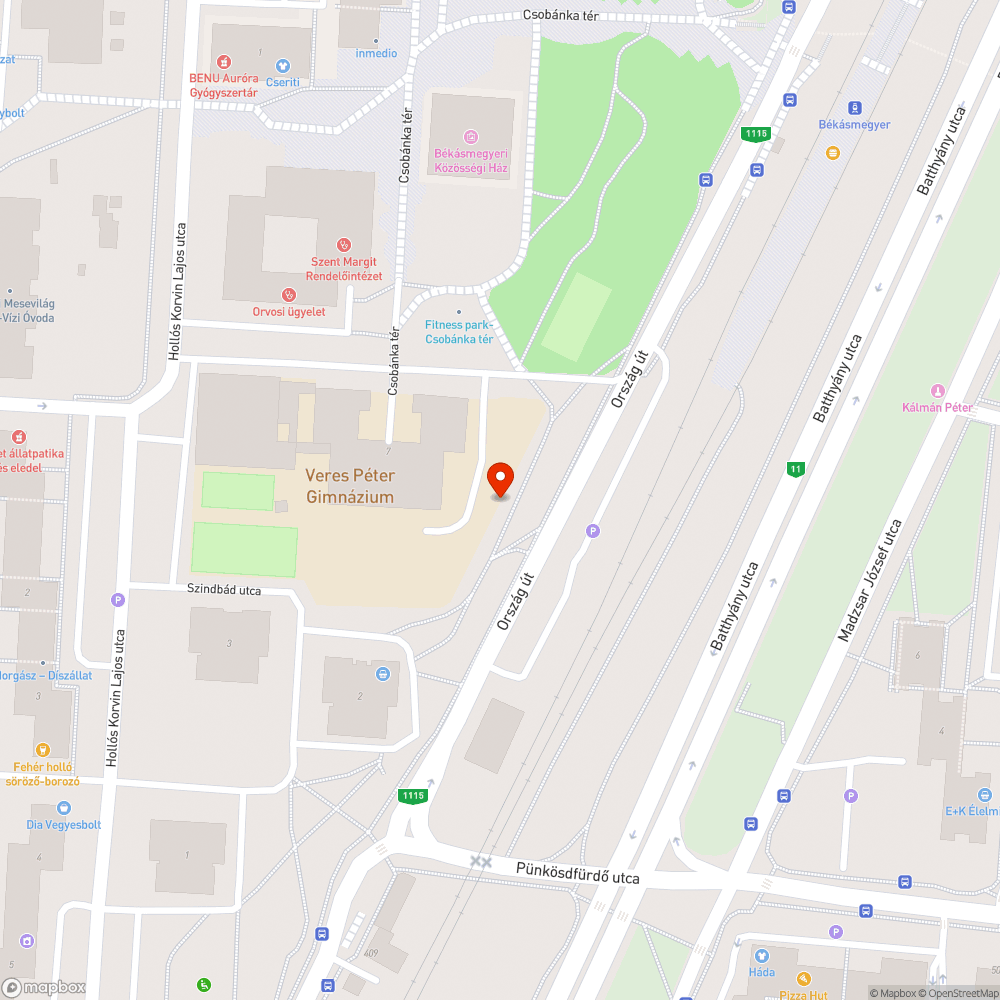 Graffiti bejelentés helye