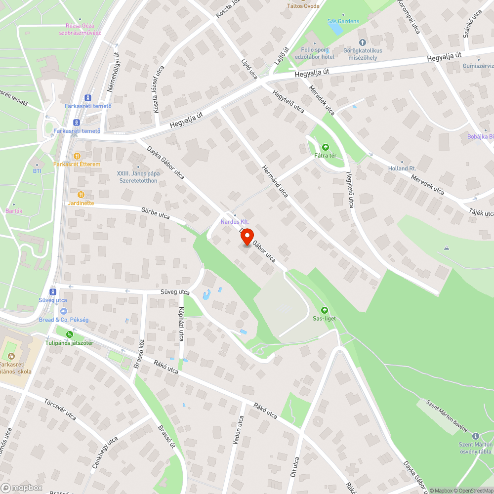 A járdát teljesen elfoglaló autók. bejelentés helye