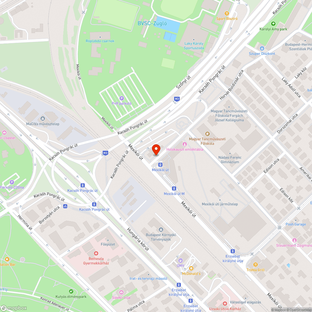 Leparkolt járda bejelentés helye