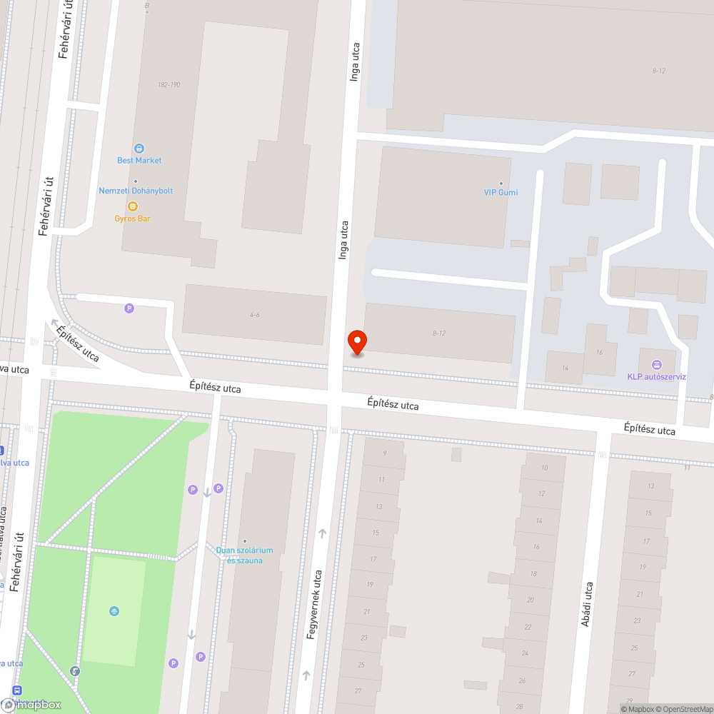 Üres oszlop bejelentés helye