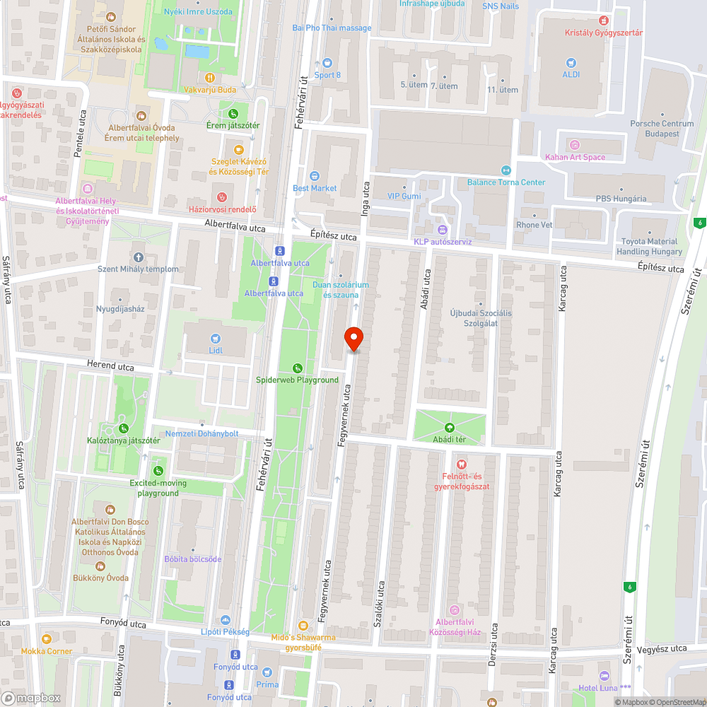 Üres fahely bejelentés helye