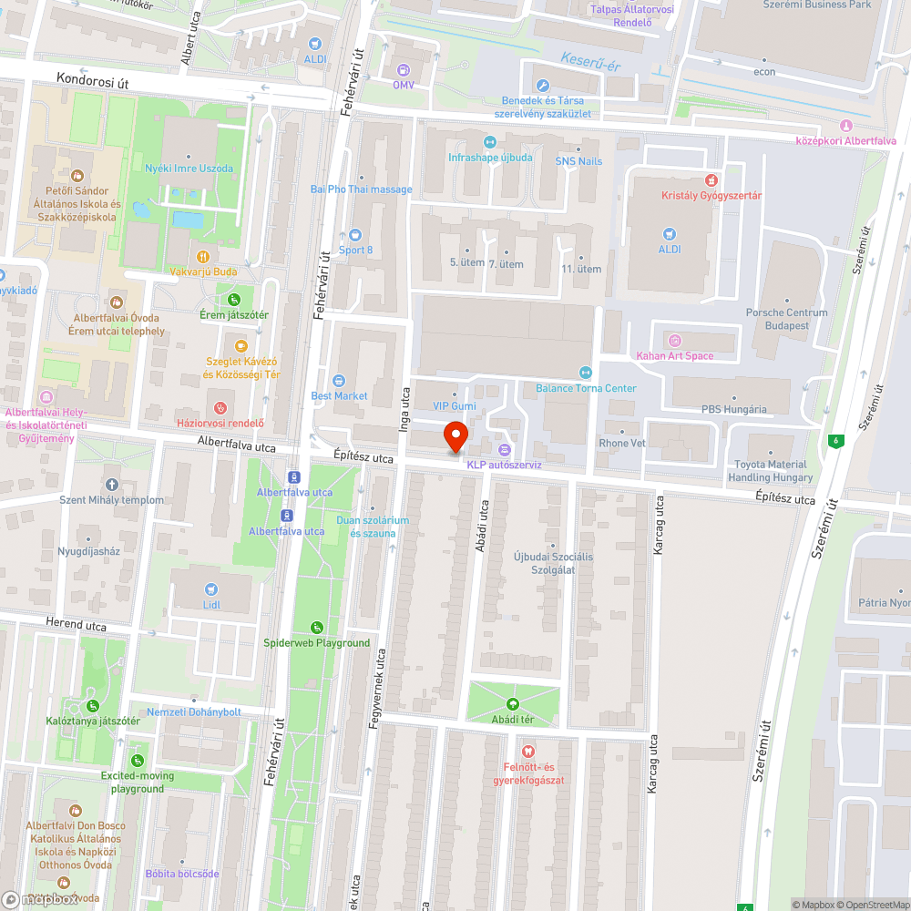 Üres tábla bejelentés helye