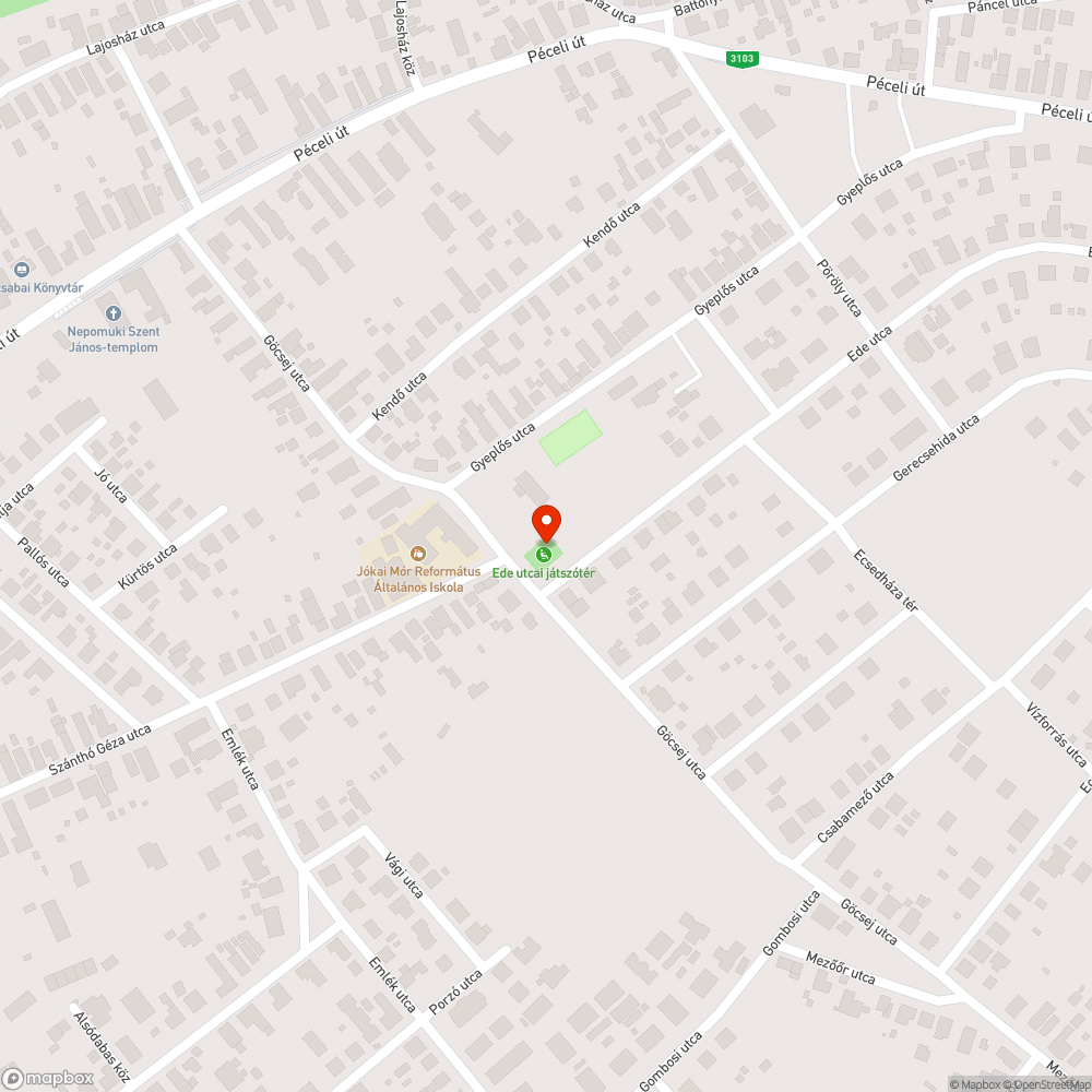 Balesetveszélyes játszótér bejelentés helye