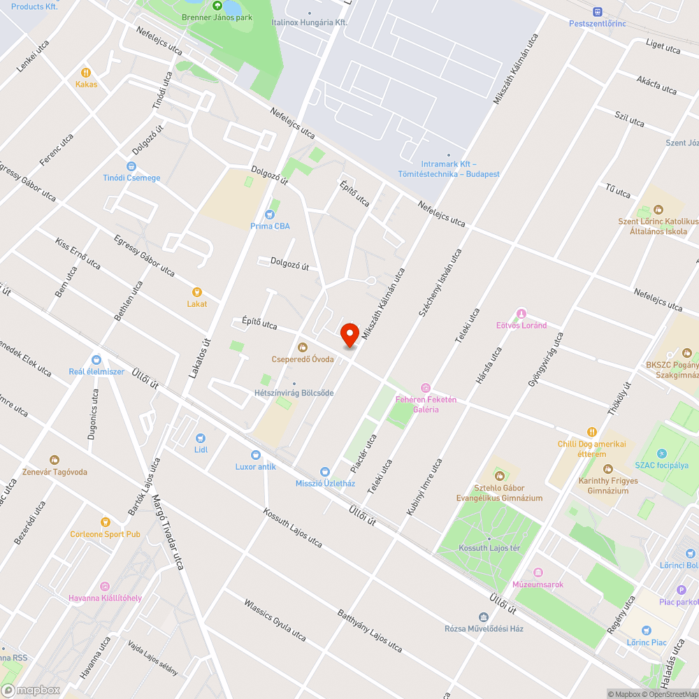 Illegális szemétlerakat bejelentés helye