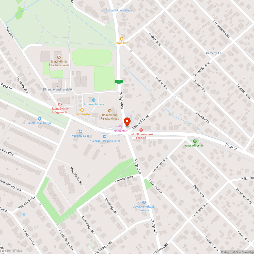 Jelzőlámpa bejelentés helye