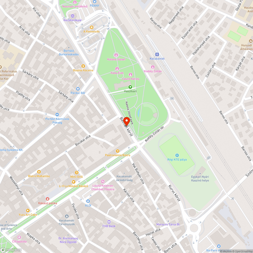 Kátyú a Bethlen körúton bejelentés helye