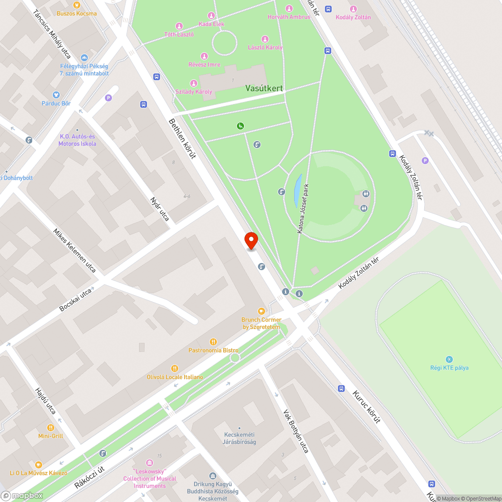 Eldugult víznyelő a Bethlen körúton bejelentés helye