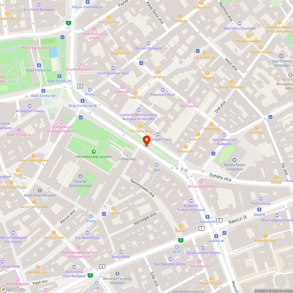 Esővíz a zebrán, a villamos pályán bejelentés helye