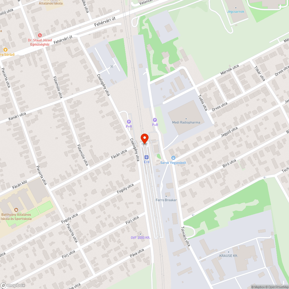 Érd állomás peronteteje elkészülte óta beázik bejelentés helye