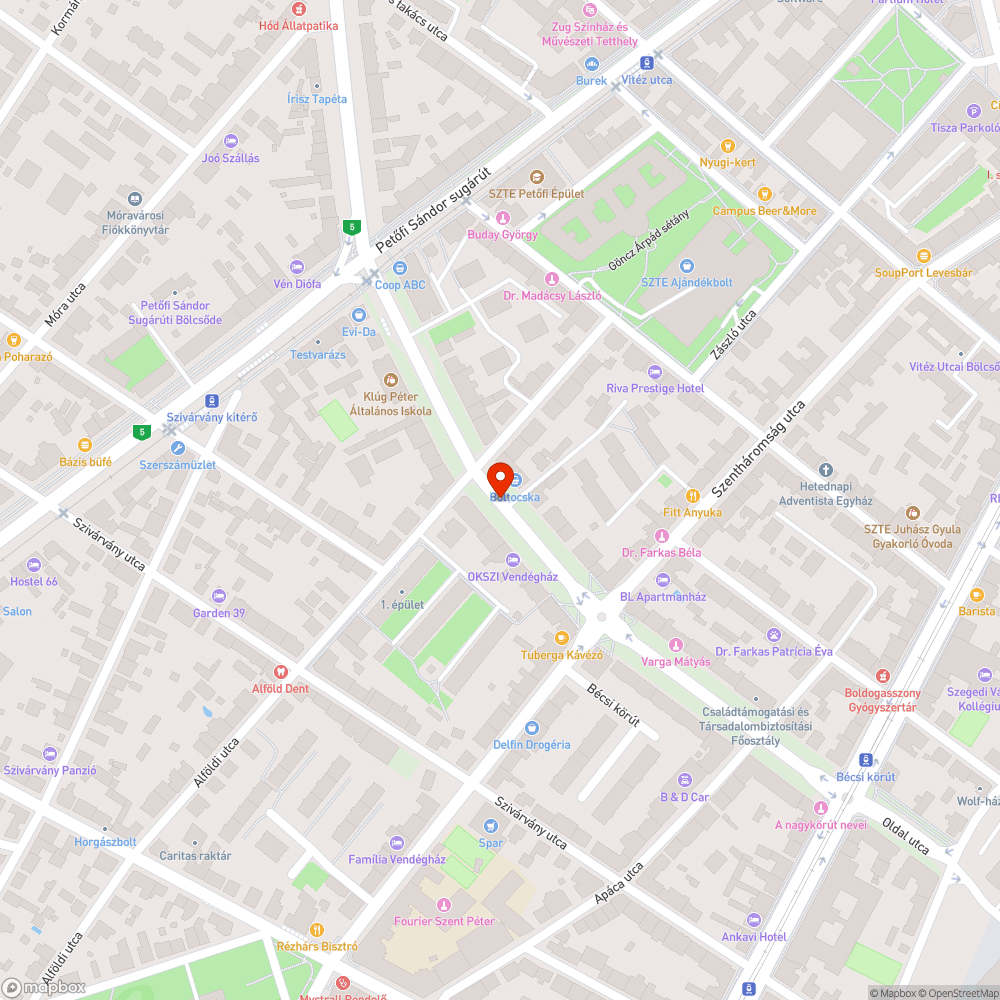 Megsüllyedt kapubeálló bejelentés helye