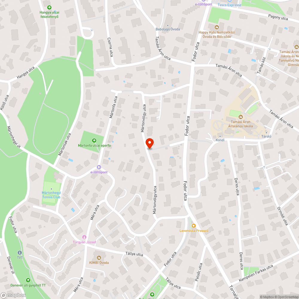 Használhatatlan lépcső Mártonhegyen bejelentés helye