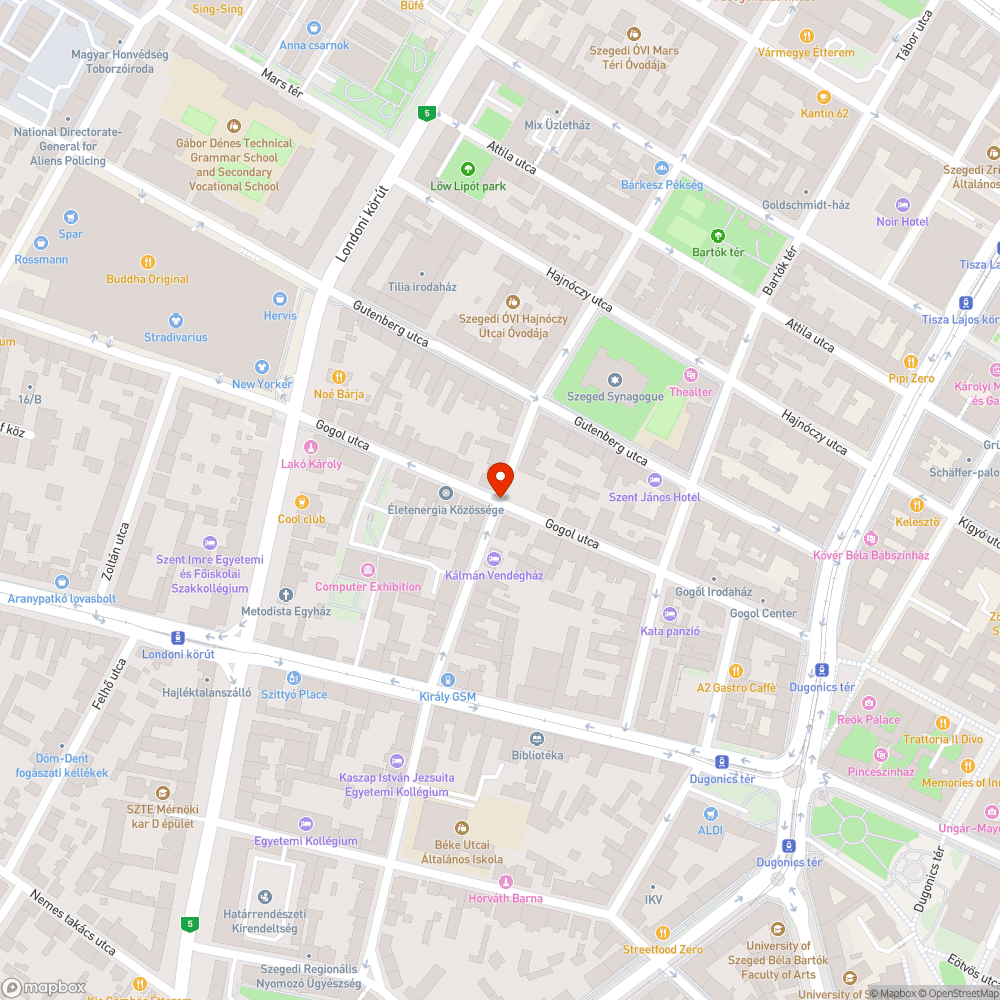 Galambürülék bejelentés helye