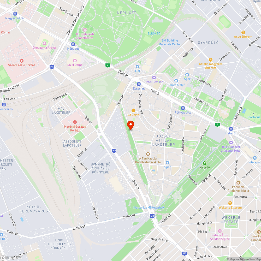 Belógó bokrok bejelentés helye