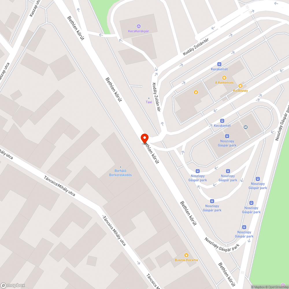 Kátyú a kijáratnál bejelentés helye