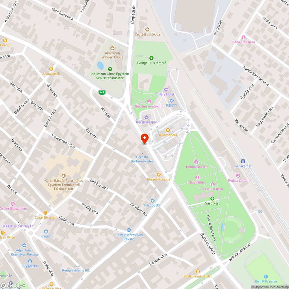 Hiányos járda bejelentés helye