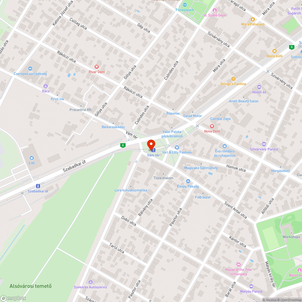 Szemétkupac bejelentés helye